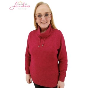 Leona per Donne Pullover Berna uni Rosberry